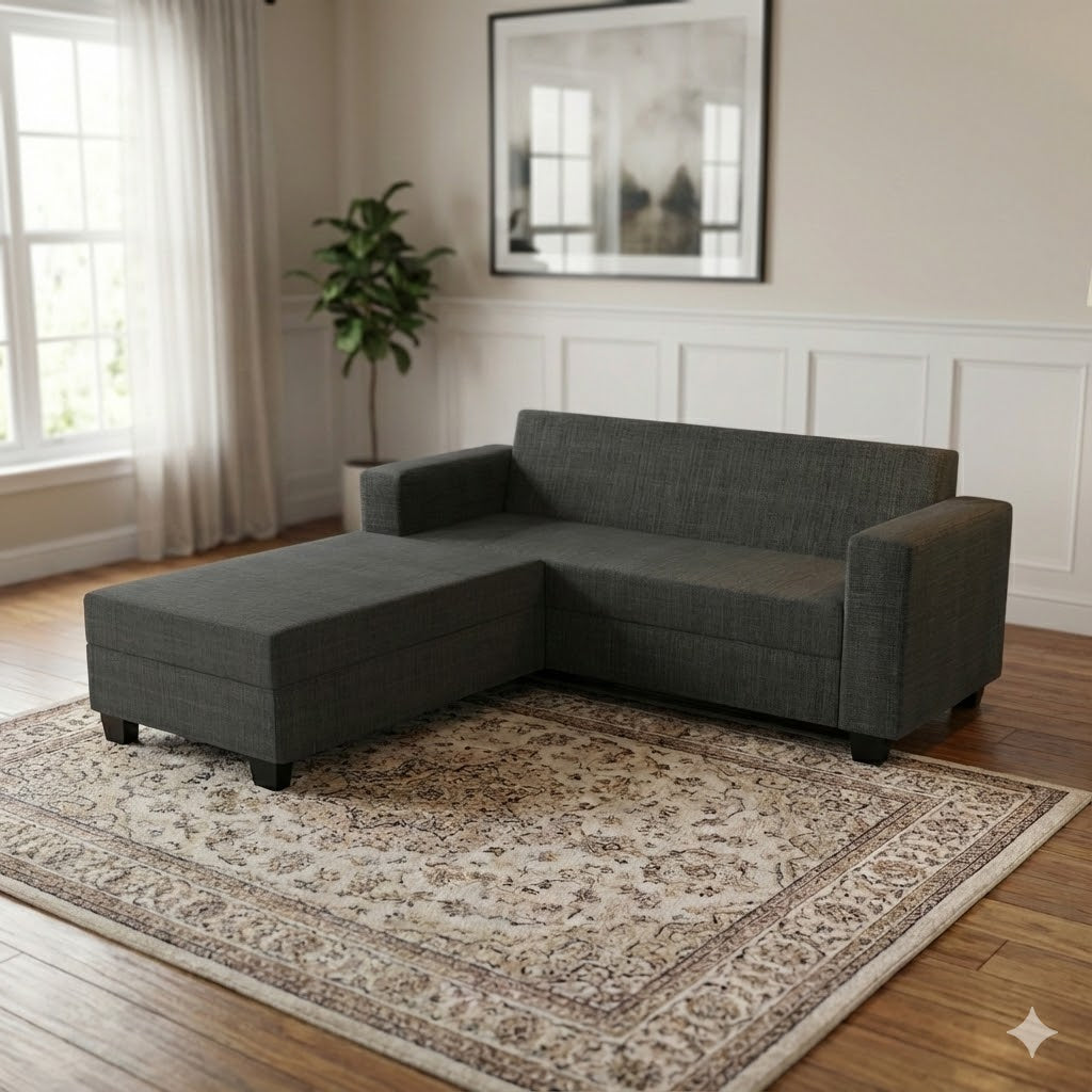 NZ Made Eco 3 Seater with Chaise Corner Sofa
