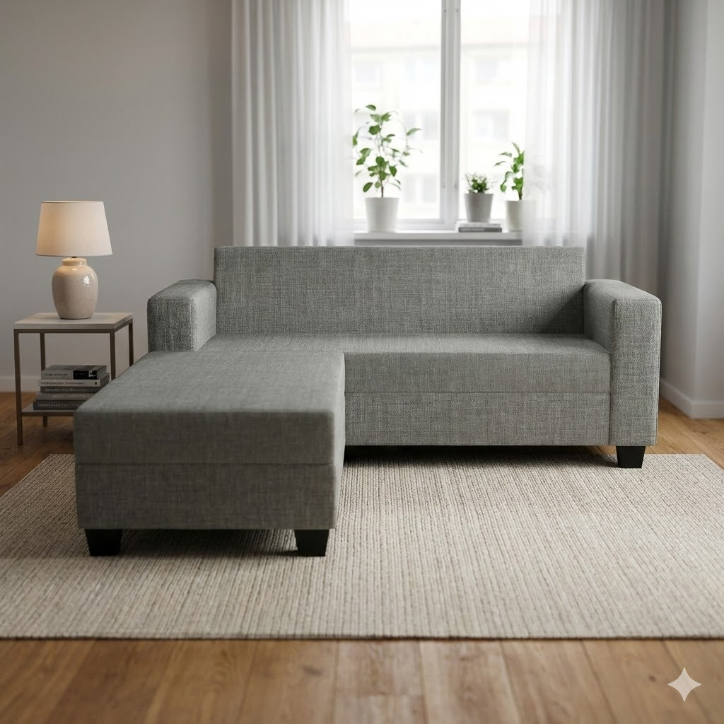 NZ Made Eco 3 Seater with Chaise Corner Sofa