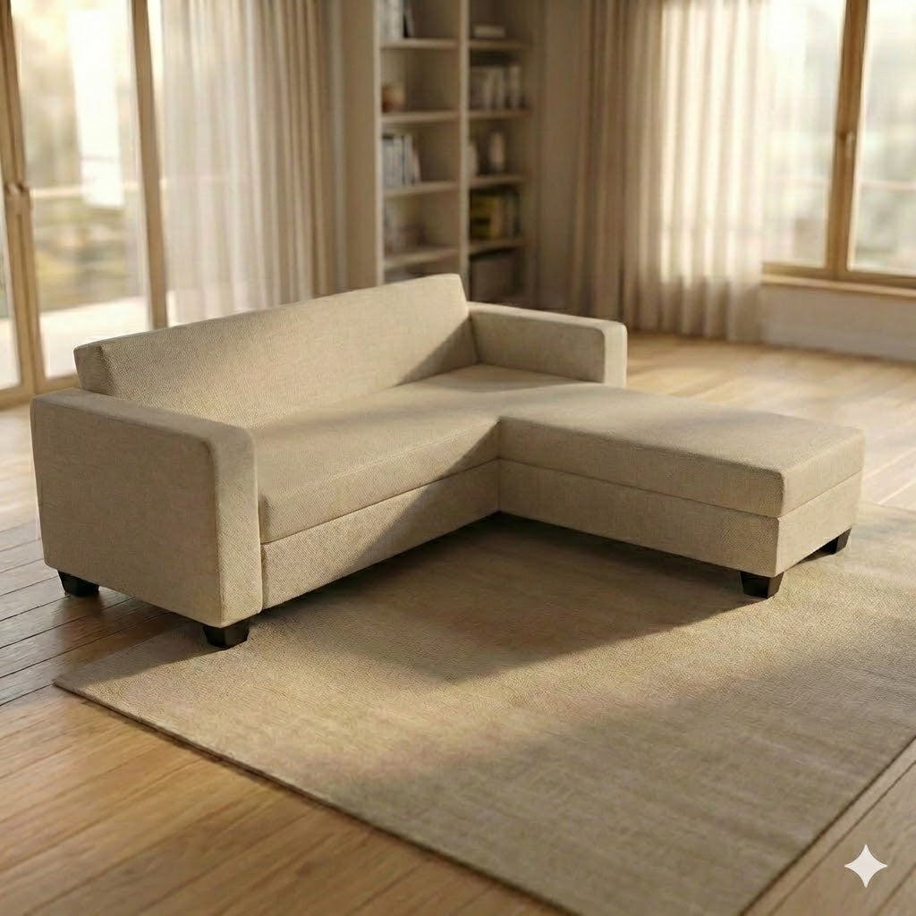 NZ Made Eco 3 Seater with Chaise Corner Sofa | Furniture World Auckland