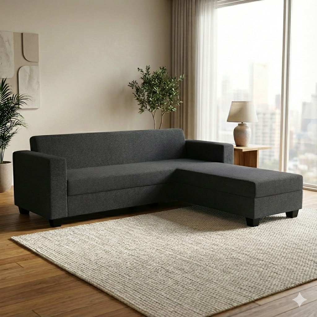 NZ Made Eco 3 Seater with Chaise Corner Sofa