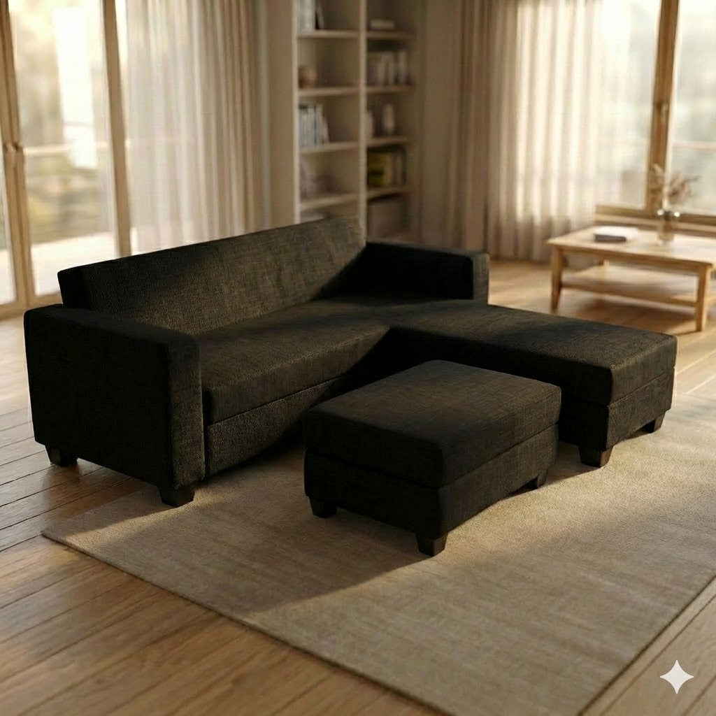 NZ Made Eco 3 Seater with Chaise Corner Sofa | Furniture World Auckland