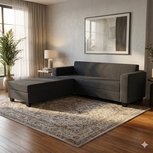 NZ Made Eco 4 Seater with Chaise Corner Sofa