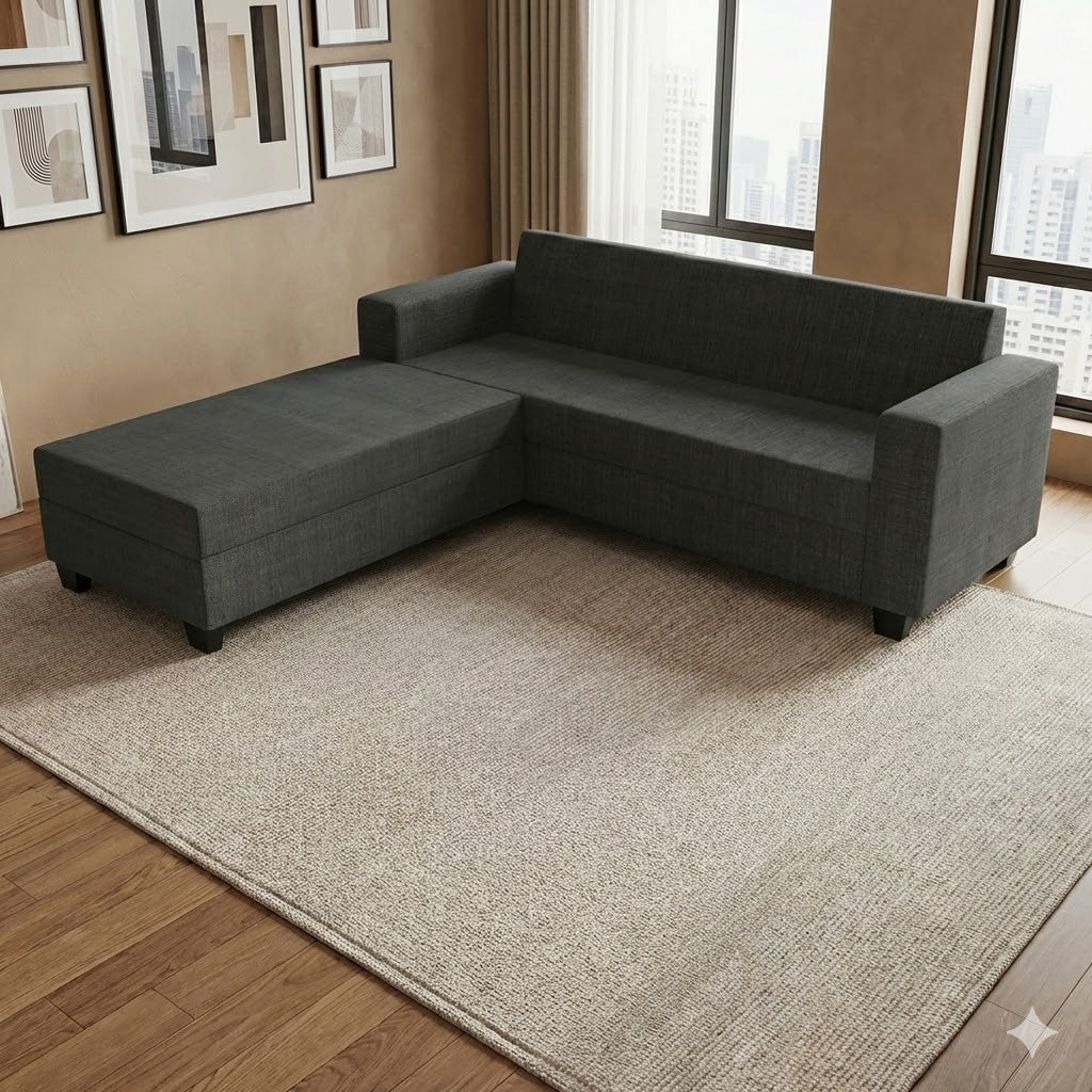 NZ Made Eco 4 Seater with Chaise Corner Sofa