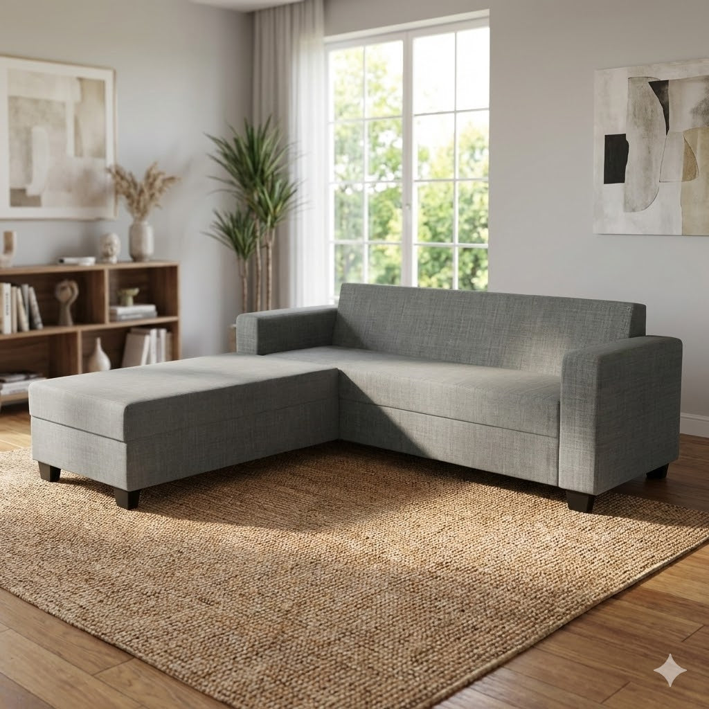 NZ Made Eco 4 Seater with Chaise Corner Sofa