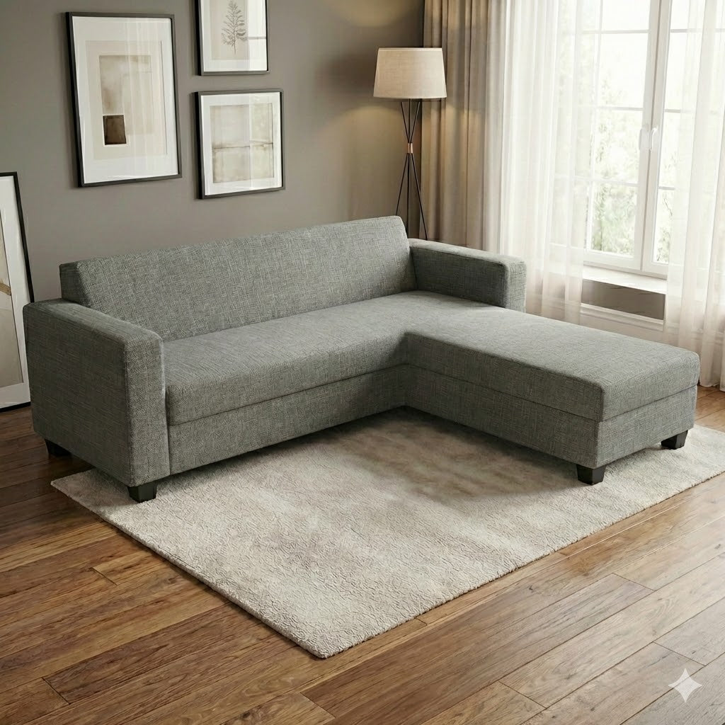 NZ Made Eco 4 Seater with Chaise Corner Sofa