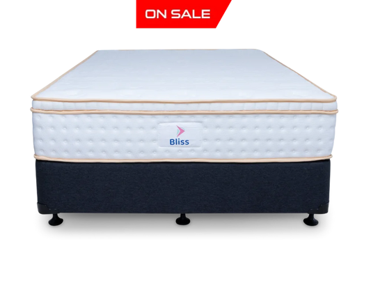 Eco Bed Base + Bliss Mattress Single / Charcoal Bedroom Furniture Sets