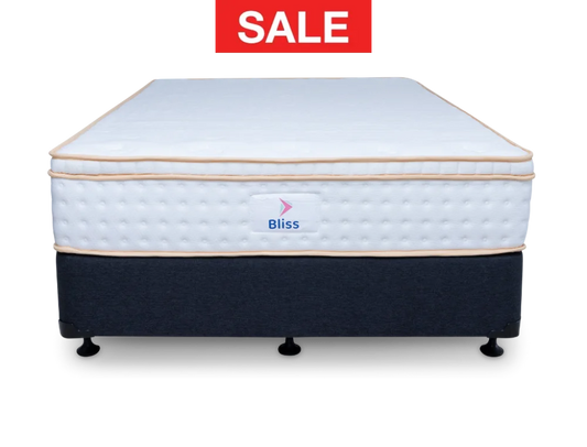 Eco Bed Base + Bliss Mattress Single / Charcoal Bedroom Furniture Sets