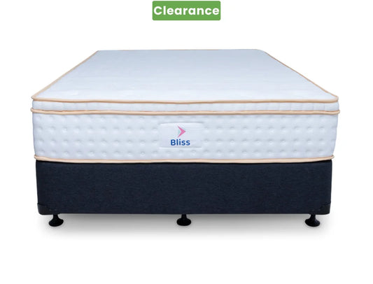 Eco Bed Base + Bliss Mattress Single / Charcoal Bedroom Furniture Sets