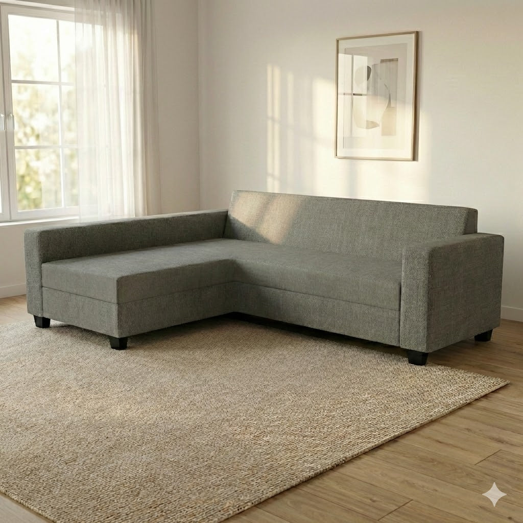 NZ Made Eco Long-Arm with Chaise Corner Sofa