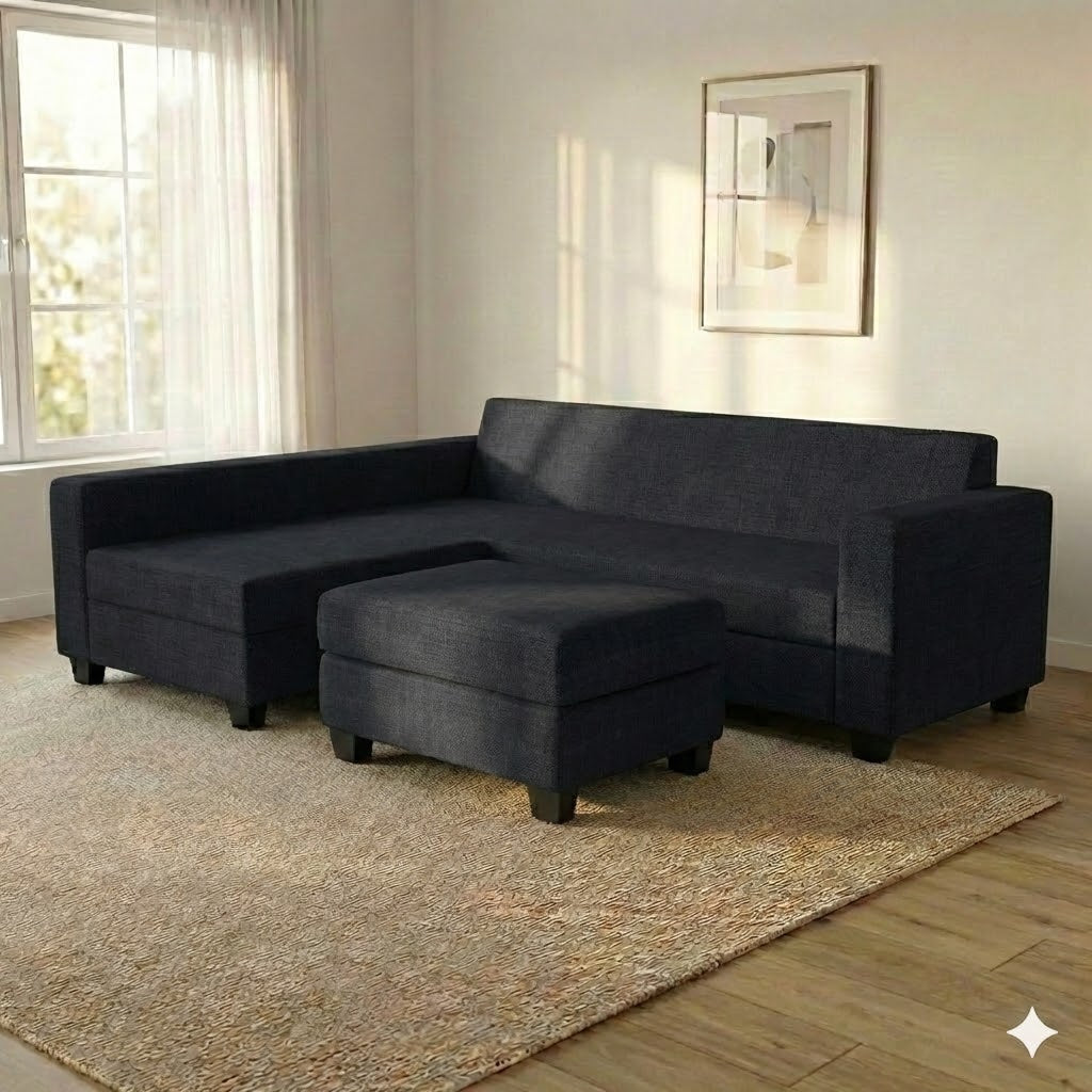 NZ Made Eco Long-Arm with Chaise Corner Sofa