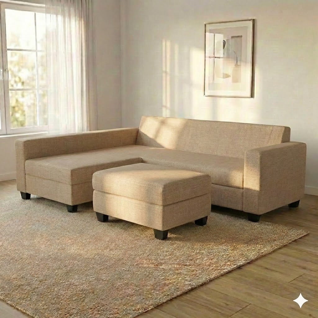 NZ Made Eco Long-Arm with Chaise Corner Sofa