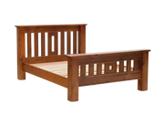 Edison Bed Frame +SleepTime X-Firm Mattress - Side View | Furniture World NZ