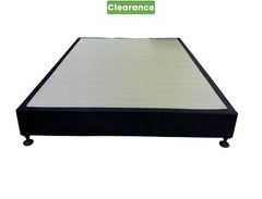 Flexi Bed Base in a Box-Black Velvet Queen - Floor model