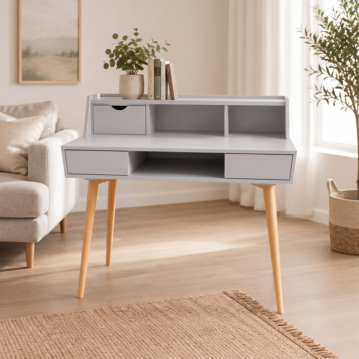 Creative Space Dual Drawer Desk