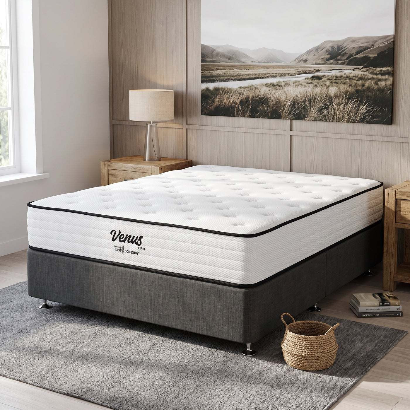 NZ Made Eco Bed Base+ Venus Firm Mattress