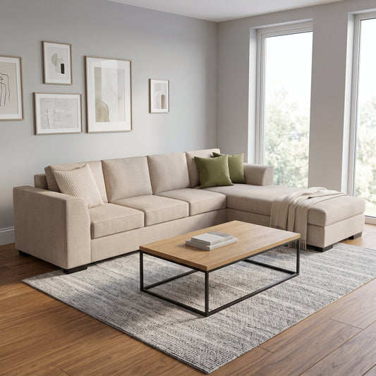 NZ Made Harbor 4 Seater Corner Sofa With Reversible Chaise