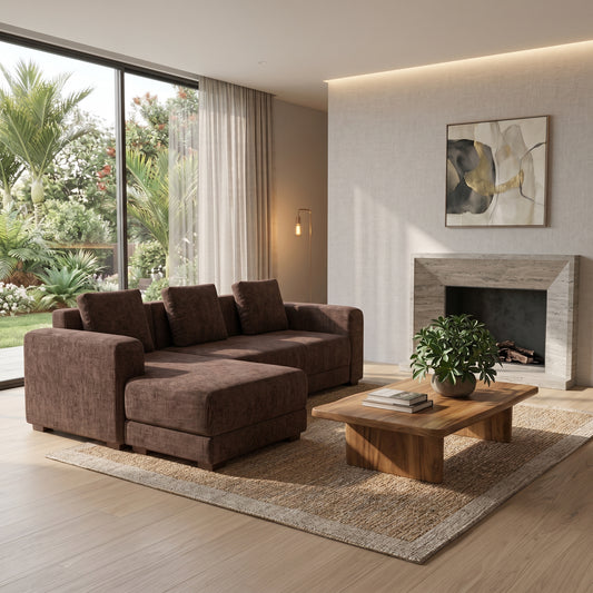 NZ Made Sigma 3 Seater Corner Sofa With Reversible Chaise