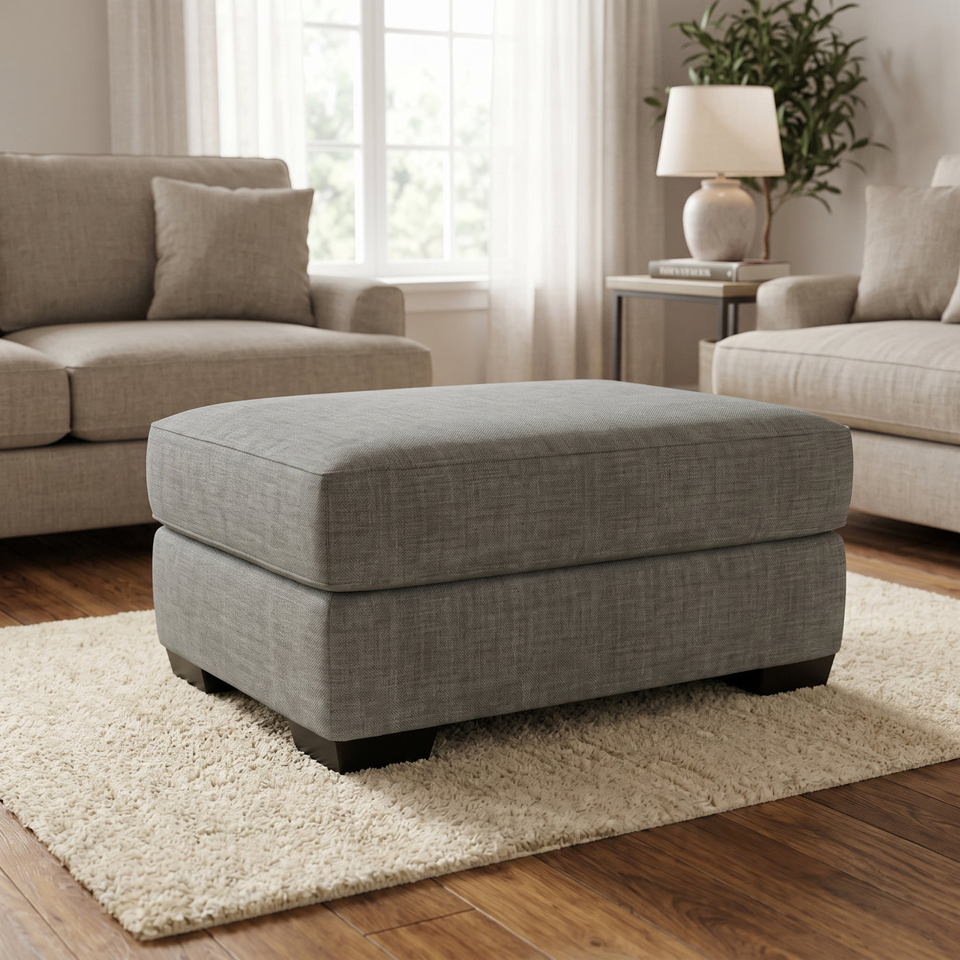 Cloudnine Ottoman Grey Colour - Floor Model
