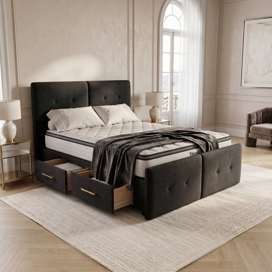 NZ Made Aero Bed Frame With Drawers Venus Medium Bundle 2