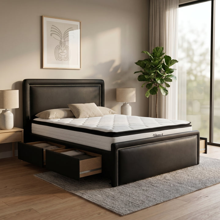 NZ Made Imperial Bed Frame With Drawers Venus Medium Bundle 2