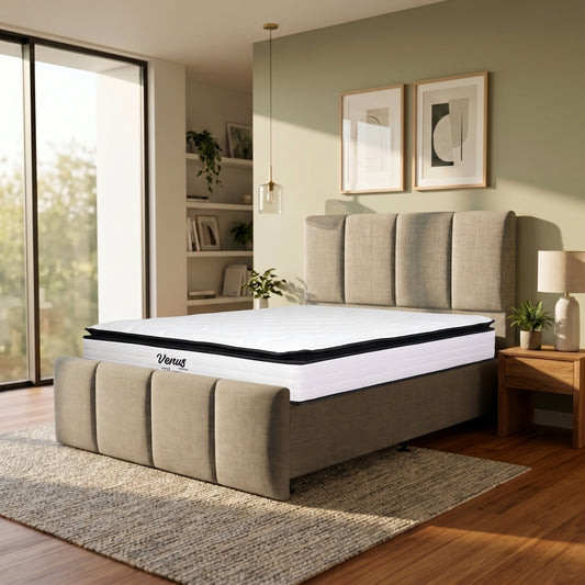 NZ Made Napbox Bed Frame + Venus Medium Mattress — Bed Bundle