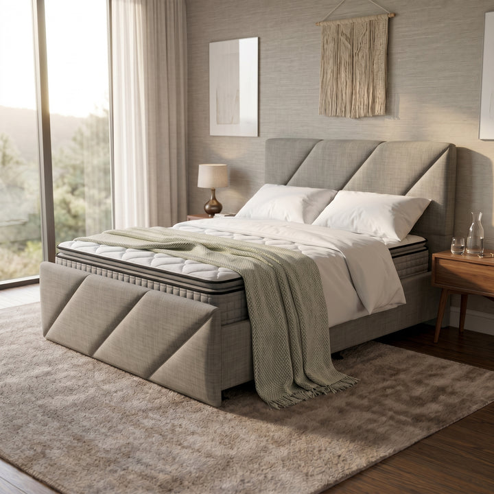 NZ Made Zest Bed Frame + Bliss Max Medium Mattress