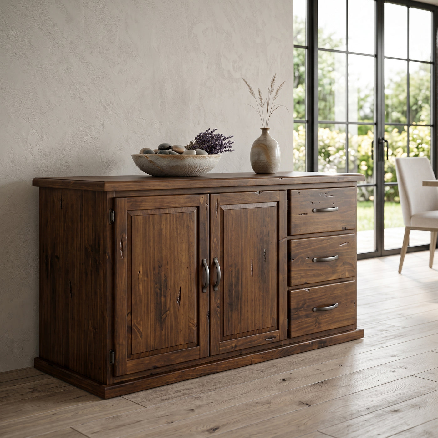 Solen Buffet Cabinet 3 Drawers + 2 Doors