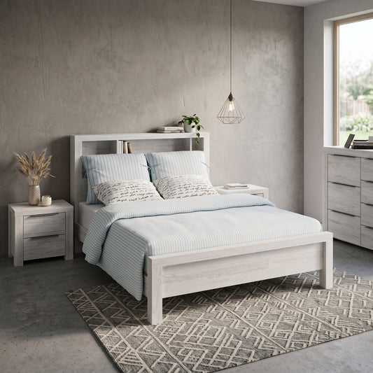 Soren NZ King Bed – Cube Bookend