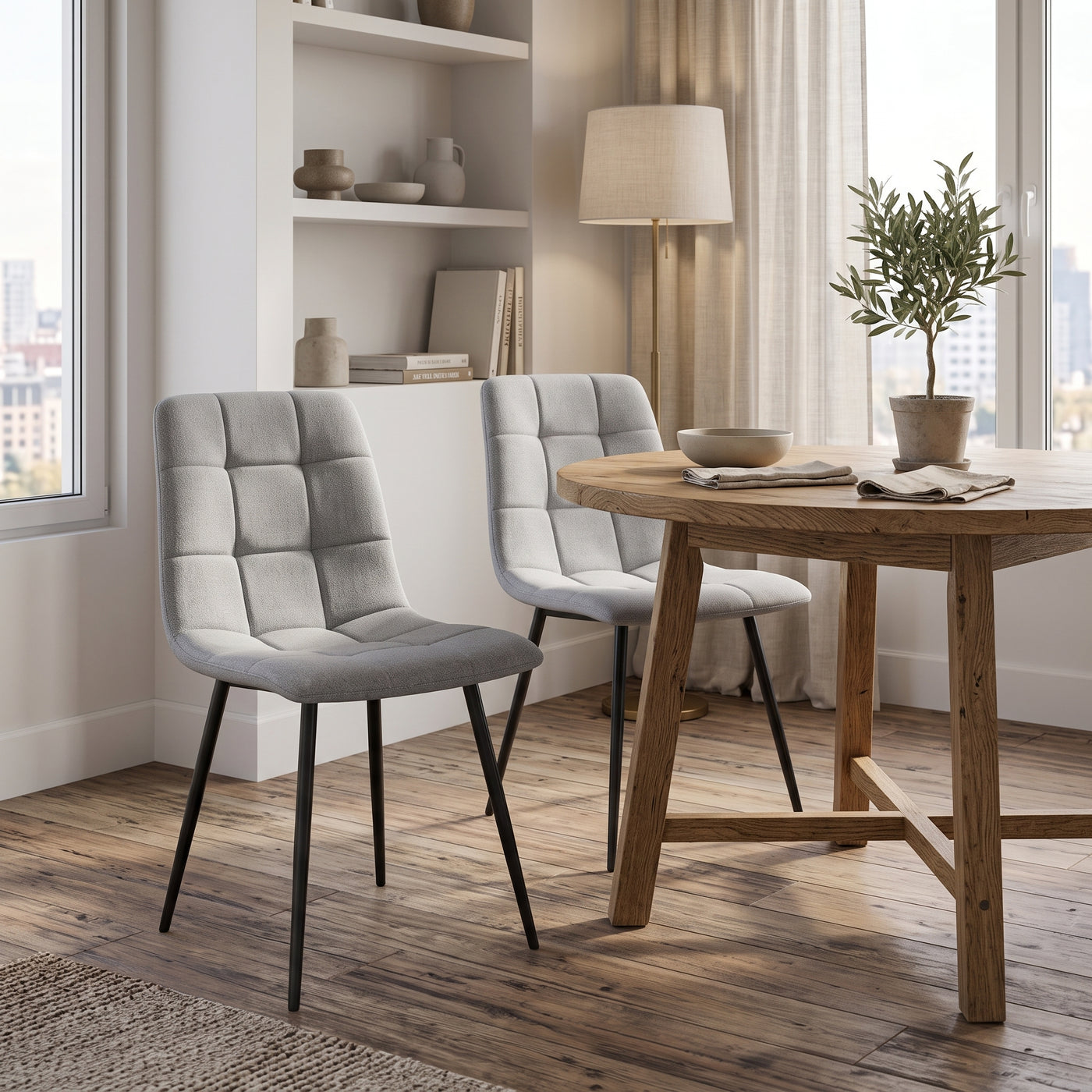 Chicago Chair Grey 2-Piece Set