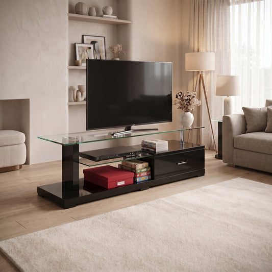 Clare Black TV Unit