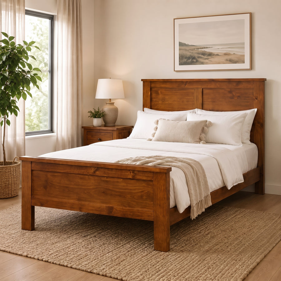 Champion Queen Bed Frame - Warm Honey