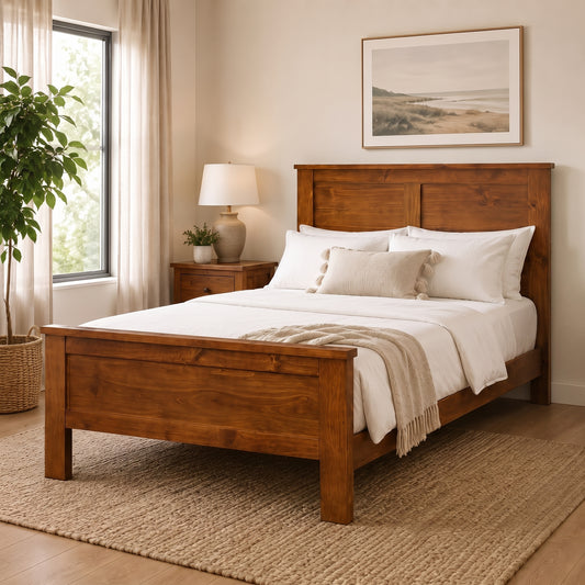 Champion Queen Bed Frame - Warm Honey