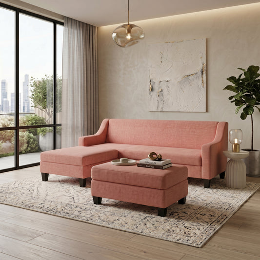 Milano Accent 4 Seater With Chaise Sofa