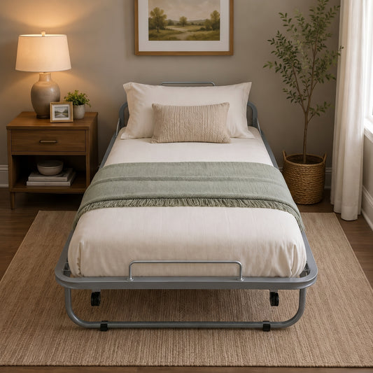 GlideFrame Single Bed with Wheels