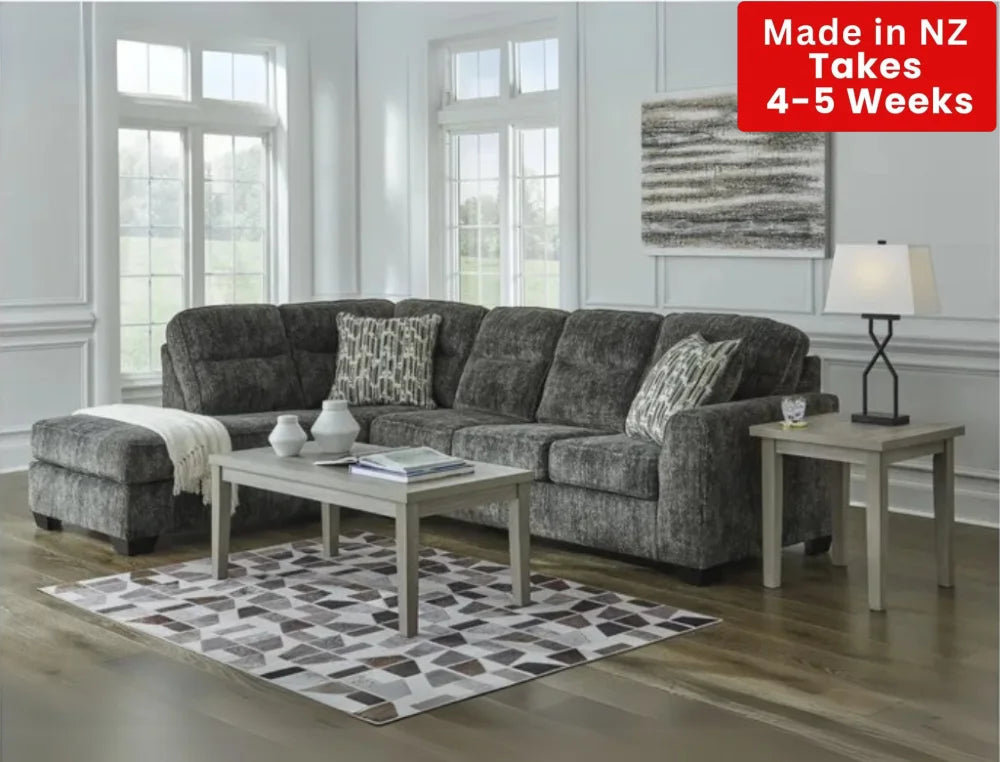 Harbor Nz Made 4 Seater Corner Sofa With Chaise Dark Grey Only