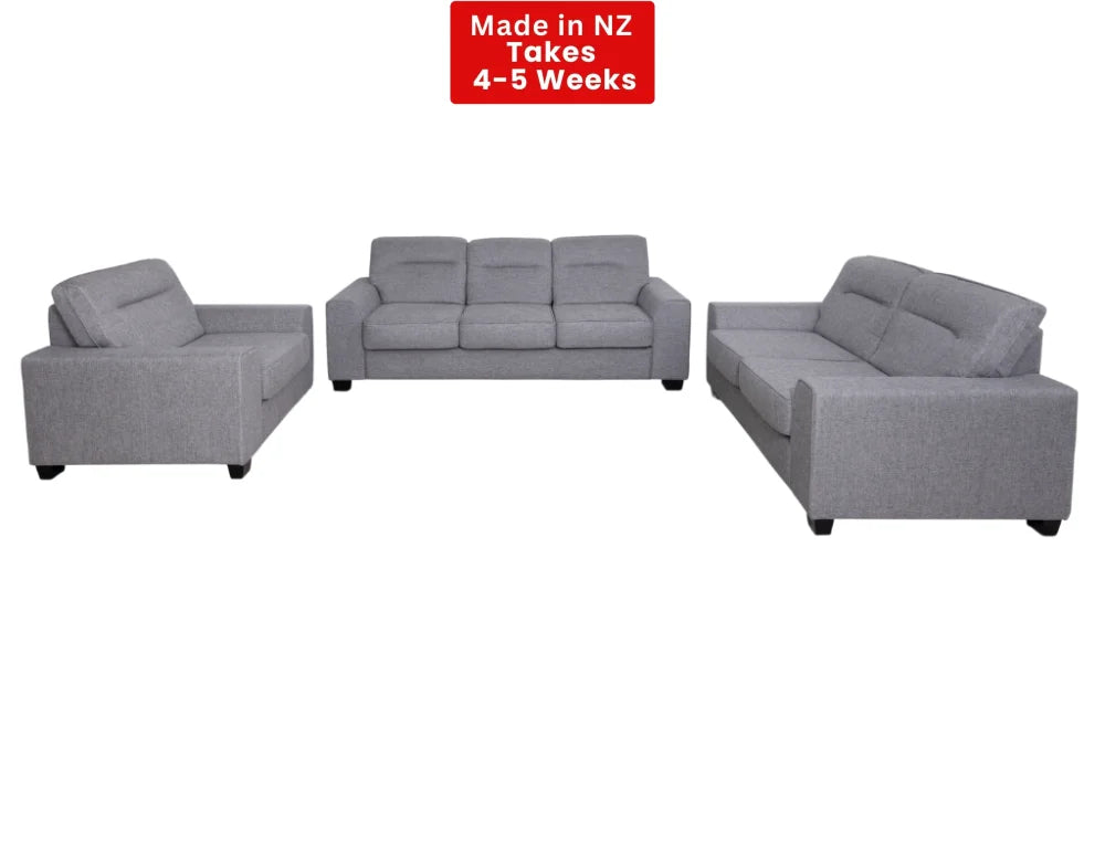 Harbor NZ Made Lounge Suites – Ramsey Thunder Collection 3 + 2 + 1 Seater