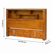 Oakwood Queen/King Bookcase Headboard Only