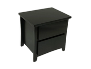 Henley 2 Drw Bed Side Black