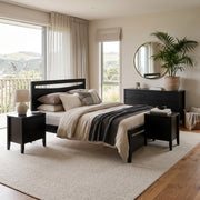 Henley 5 Pcs Bedroom Suite Black | Furniture World NZ