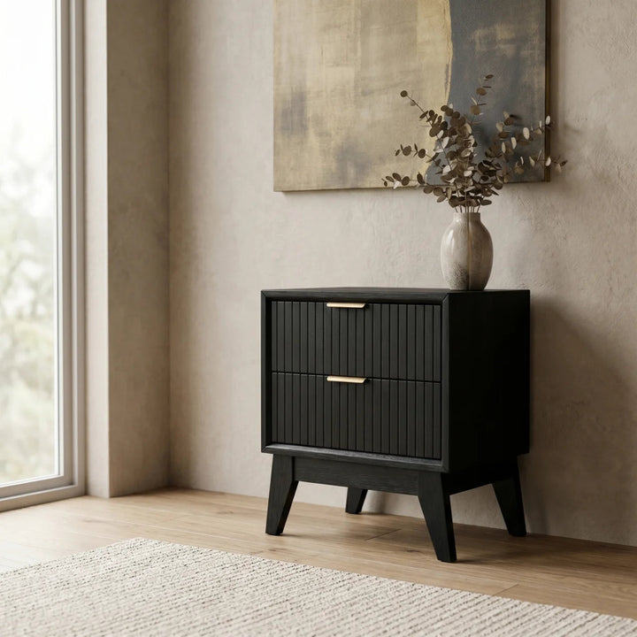 Reno 2 Drw Bedside Table | Furniture World NZ