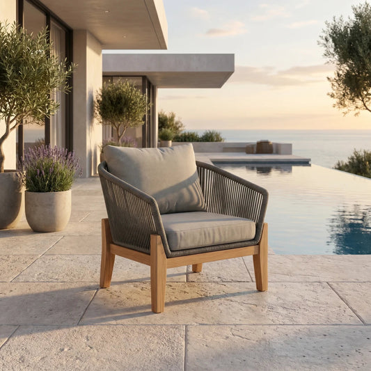 Nexus Outdoor Armchair With Cover - Moss/Taupe | Furniture World NZ