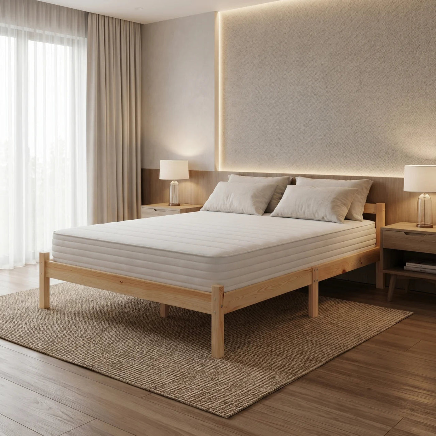 Supreme Double Wooden Bed | Furniture World NZ