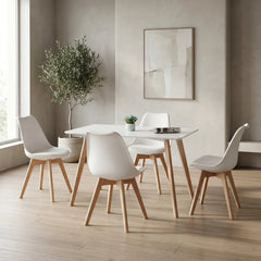 Savvy Dining Chairs 4pcs Set White