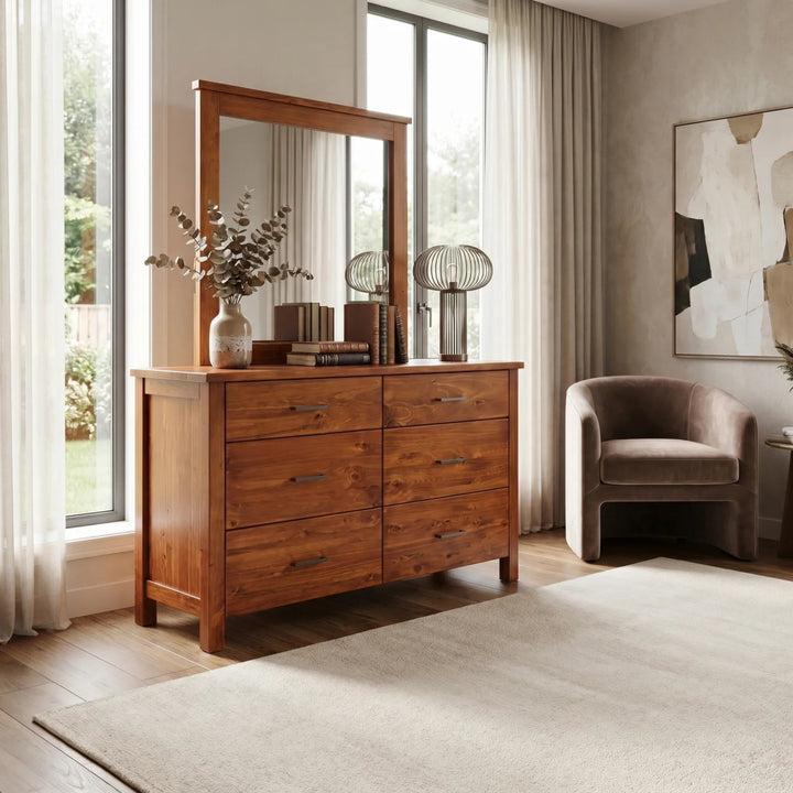 Bella 6 Drw Dresser | Furniture World NZ