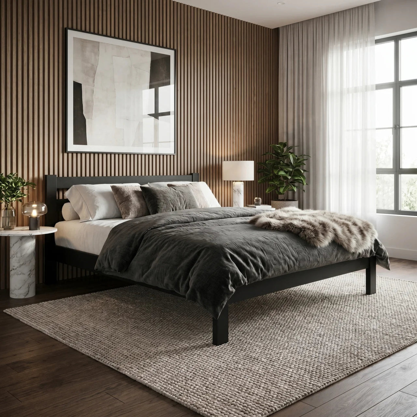 Bella King Single Bed Black | Furniture World NZ