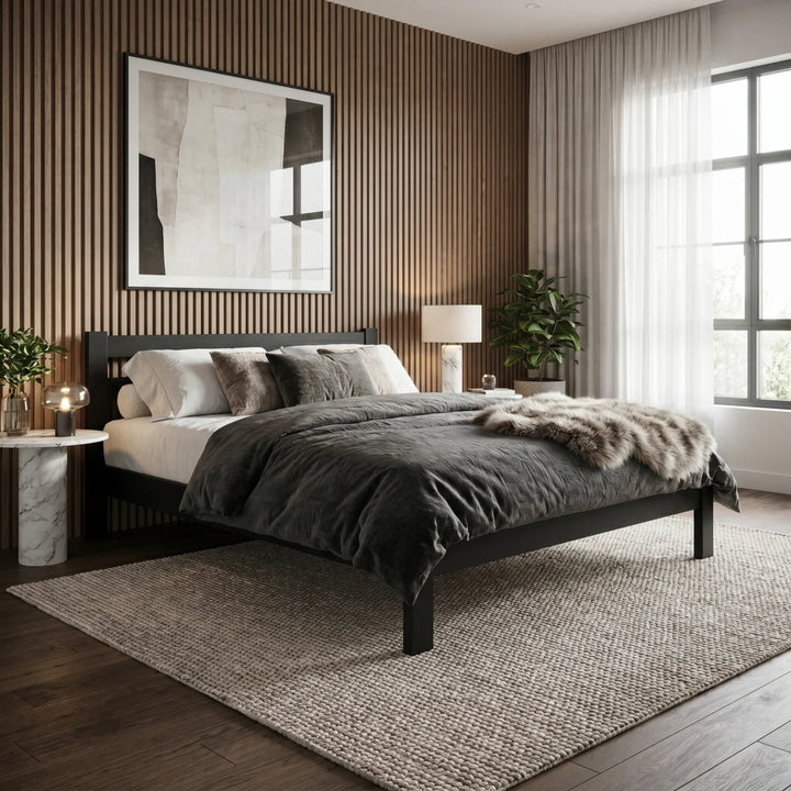 Bella King Single Bed Black | Furniture World NZ