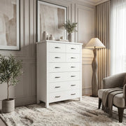 Medallion 8 Drw Tallboy White | Furniture World NZ
