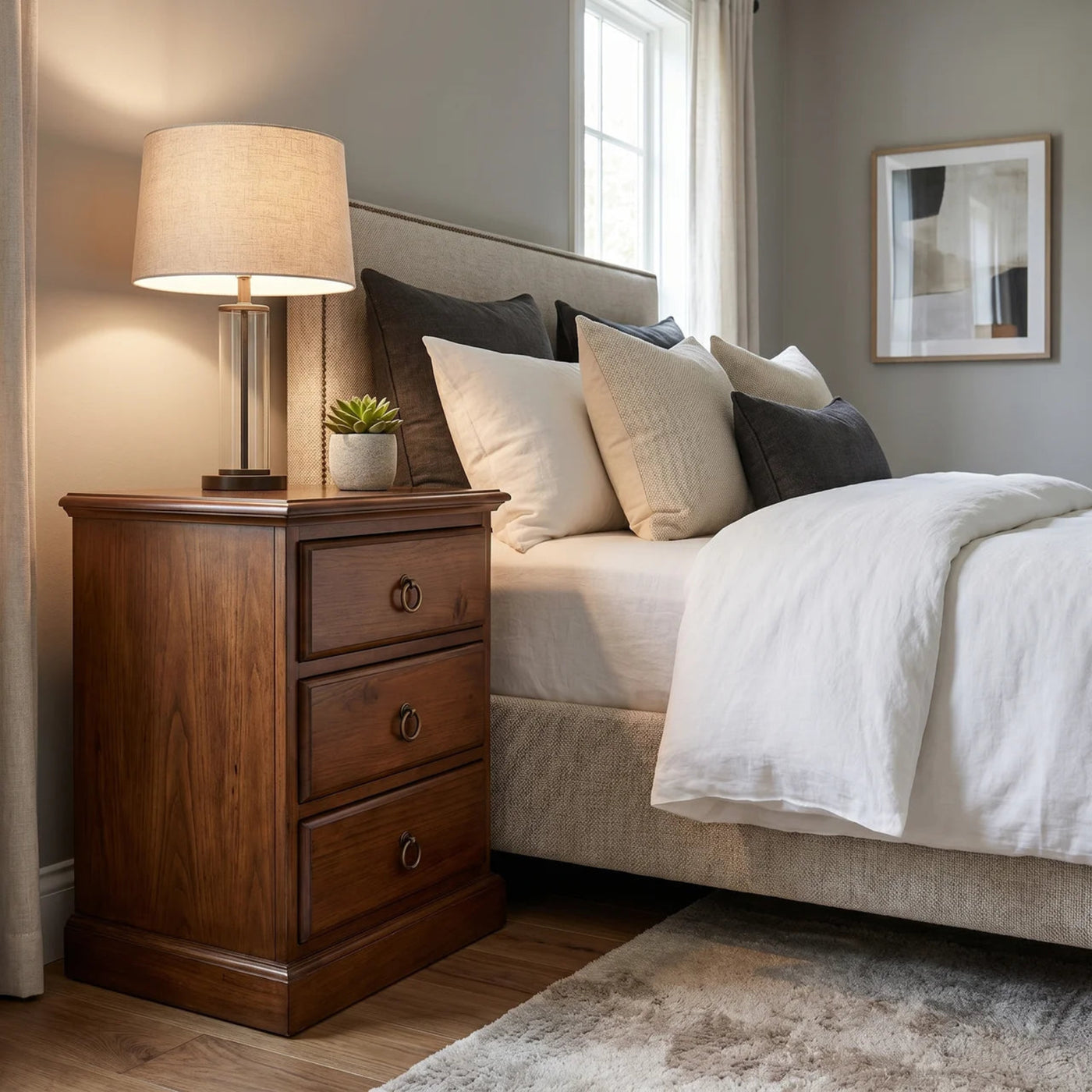 EasyRest 3 Drw Bedside (Old Color) | Furniture World NZ