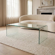 U Shape Glass Coffee Table | Furniture World NZ