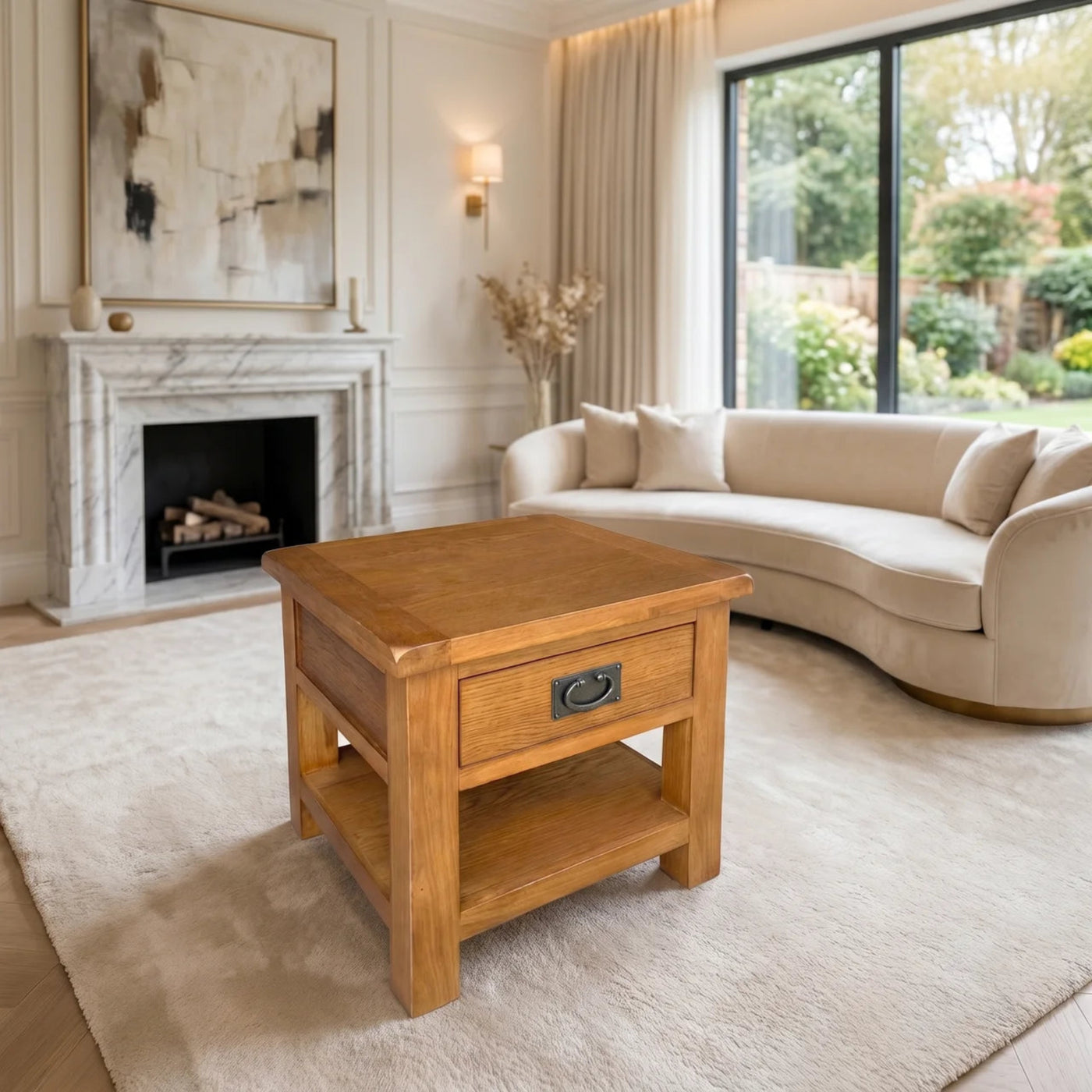 Richard Lamp Table With One Drawer | Furniture World NZ